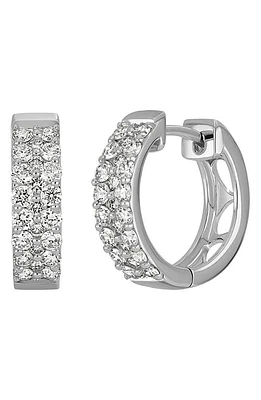 Bony Levy Audrey Diamond Hoop Earrings in 18K White Gold at Nordstrom