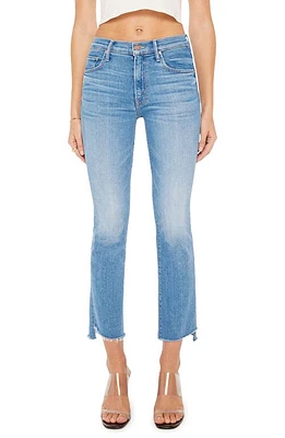 MOTHER The Insider High Waist Step Frayed Hem Crop Jeans at Nordstrom,