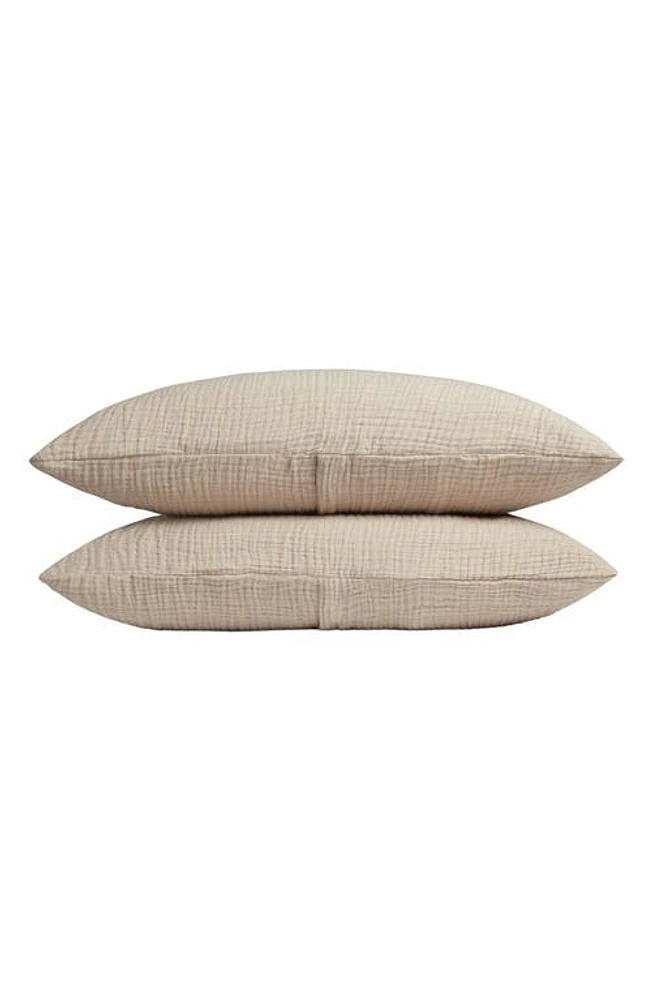 Parachute Set of 2 Cloud Organic Cotton Gauze Shams in Natural at Nordstrom