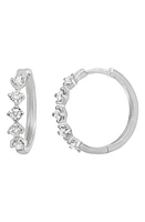 Bony Levy Liora Diamond Hoop Earrings in 18K White Gold at Nordstrom