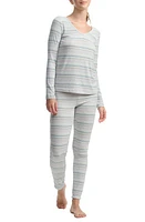 Splendid Long Sleeve Rib Pajamas at Nordstrom,