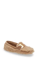 Tod's Kate Chain Detail Genuine Shearling Driving Shoe in Teddy at Nordstrom, Size 5.5Us