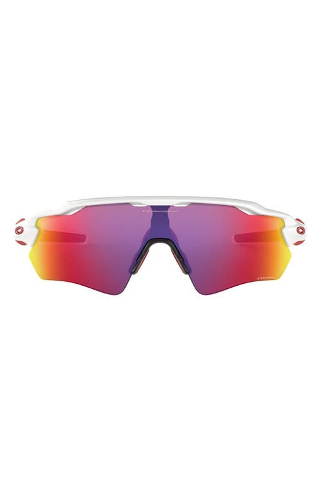 Oakley Radar EV Path 38mm Prizm Wrap Shield Sunglasses in White at Nordstrom