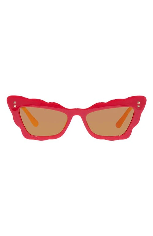 AIRE Gamma Ray 51mm Cat Eye Sunglasses in Mandarin at Nordstrom