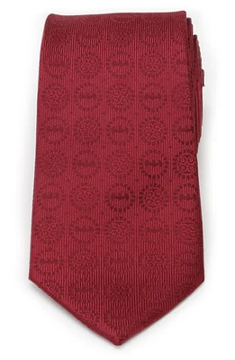 Cufflinks, Inc. DC Comics Batman Burgundy Jacquard Medallion Silk Tie in Maroon at Nordstrom