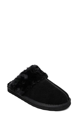 Minnetonka Chesney Mule Slipper Black Suede at Nordstrom,