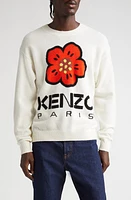 KENZO Boke Flower Crewneck Wool Sweater 2- Off White at Nordstrom,