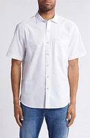 Tommy Bahama Men's Nova Wave Stretch Short Sleeve Seersucker Button-Up Shirt at Nordstrom,