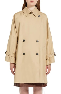 Weekend Max Mara Zelante Double Breasted Reversible Raincoat Honey at Nordstrom,