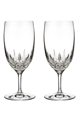 Waterford Lismore Essence Set of 2 Lead Crystal Water Glasses in Clear at Nordstrom