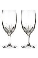 Waterford Lismore Essence Set of 2 Lead Crystal Water Glasses in Clear at Nordstrom