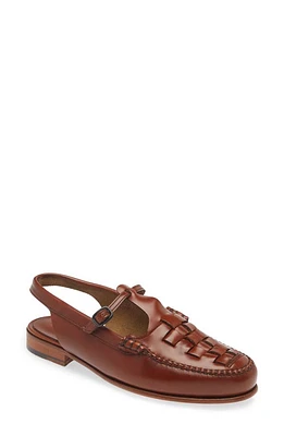 HEREU Roqueta Woven Slingback Flat Tan at Nordstrom,