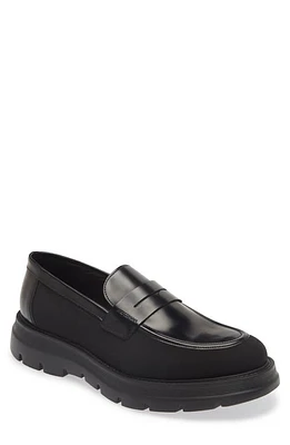 Stuart Weitzman Club LA Lugged Penny Loafer Black at Nordstrom,