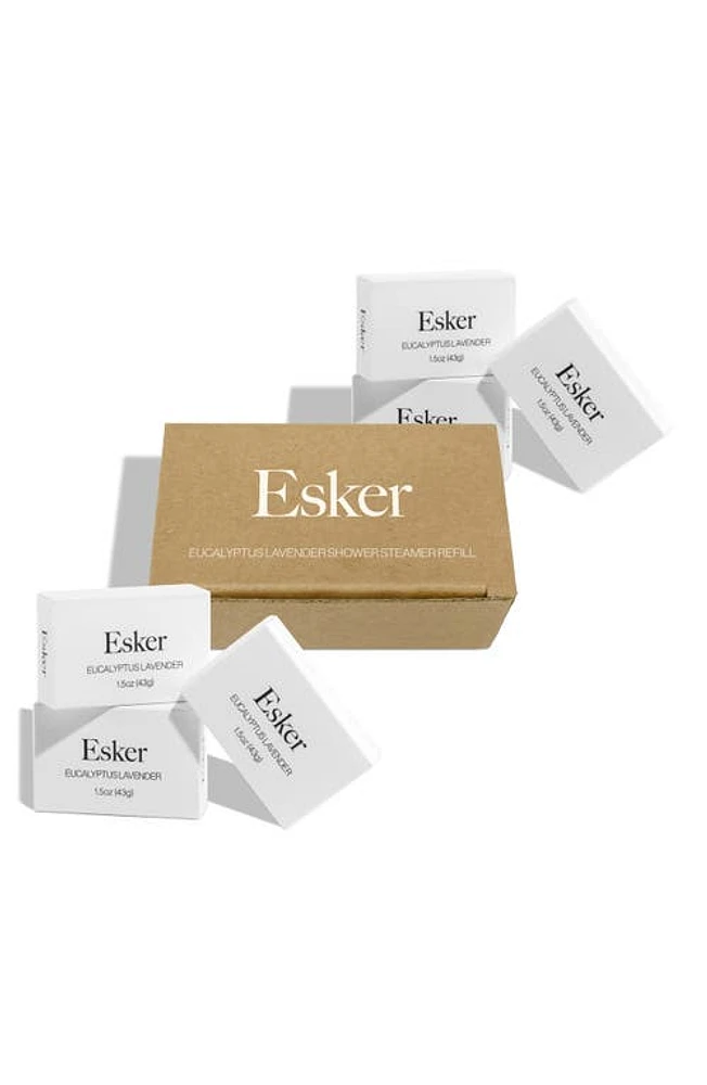 ESKER Shower Steamer Tablet Refills in Lavender Eucalyptus at Nordstrom