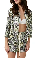 Free People Pillow Talk Satin Short Crop Pajamas Combo at Nordstrom,