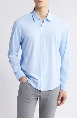 BOSS Liam Kent Button-Up Shirt Light Blue at Nordstrom,