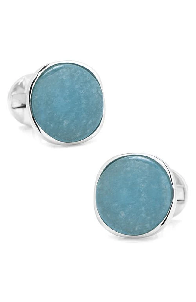 Cufflinks, Inc. Aquamarine Jade Cuff Links in Aqua Jade at Nordstrom