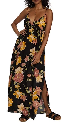 Billabong Sunday Floral Maxi Slipdress in Black at Nordstrom, Size X-Large