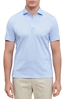 Emanuel Berg Premium Quality Cotton Jersey Polo Light Pastel Blue at Nordstrom,