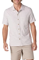 The Normal Brand Puremeso Solid Short Sleeve Knit Button-Up Shirt at Nordstrom,