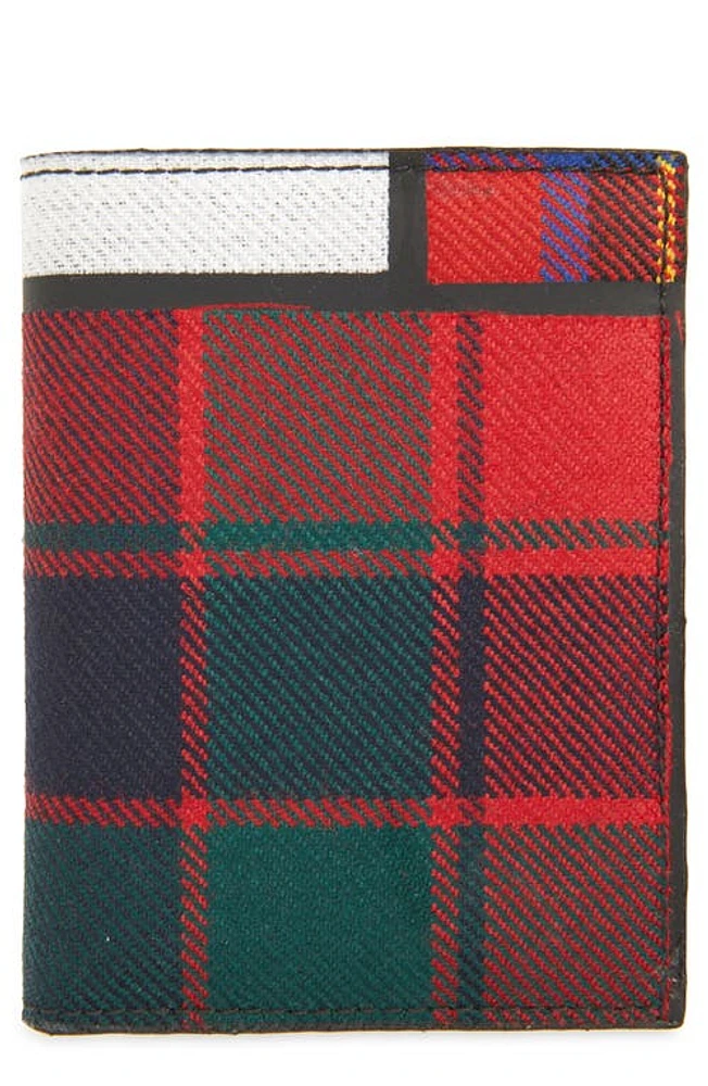 Comme des Garçons Wallets Patchwork Tartan Bifold Wallet in Red at Nordstrom