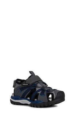 Geox Borealis Sandal Dark Grey/Navy at Nordstrom