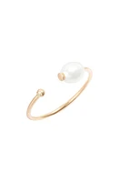 Poppy Finch Pearl Open Ring 14Kyg at Nordstrom,