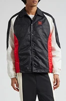 Palm Angels x Moneygram Haas F1 Team Satin Jacket Black Red at Nordstrom,