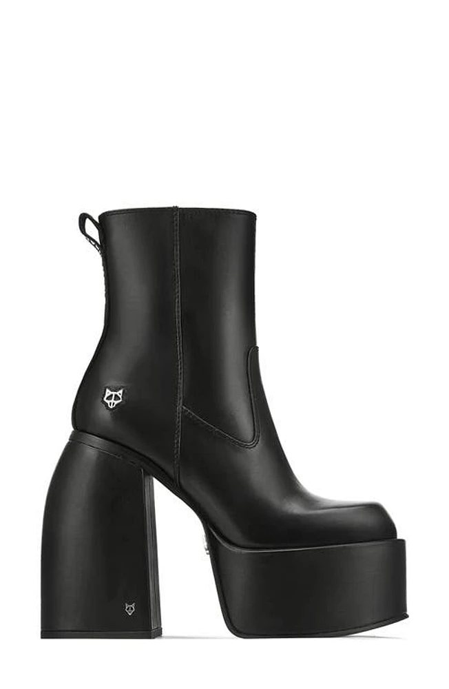 NAKED WOLFE Jailbreaker Platform Boot in Black Leather at Nordstrom, Size 8Us