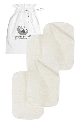 Under the Nile 8-Pack Cotton Terry Cloth Wipes in White at Nordstrom