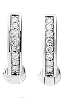 LAGOS Caviar Spark Diamond Huggie Hoop Earrings in Silver Diamond at Nordstrom