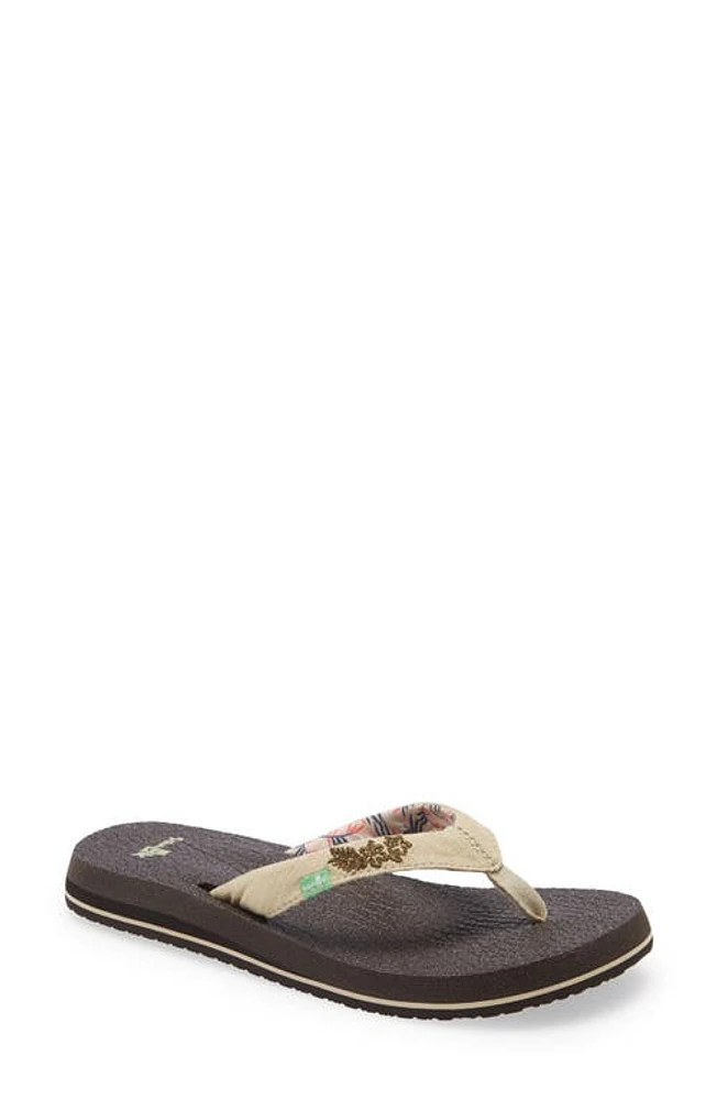 Sanuk Yoga Paradise 2 Flip Flop Palms at Nordstrom,