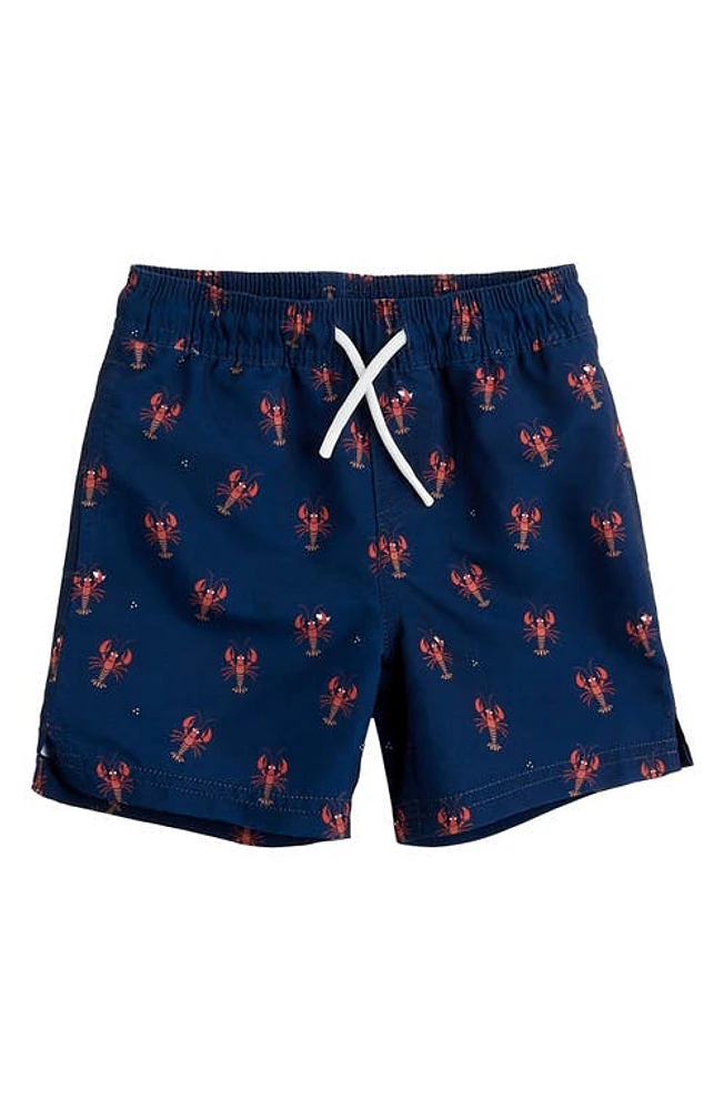 Petit Lem Kids' Lobster Print Swim Trunks Navy at Nordstrom,