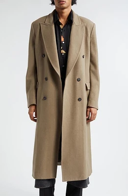 OUR LEGACY Whale Oversize Garment Dye Wool Blend Peacoat in Peafowl Bath Wool at Nordstrom, Size 40 Us