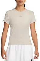 Nike Sportswear Club Chill Knit Mod Crop T-Shirt at Nordstrom,