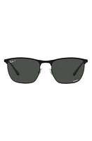 Ray-Ban 57mm Polarized Square Sunglasses in Dark Grey at Nordstrom