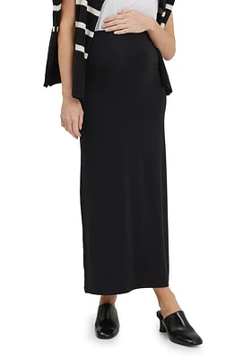 Nom Maternity Halle Maxi Skirt Black at Nordstrom,