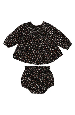 Rylee + Cru Eloise Floral Balloon Sleeve Top & Bloomers Dark-Floral at Nordstrom,