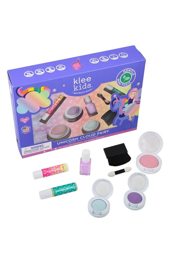 Klee Kids Kids' Unicorn Cloud Fairy Mineral Play Makeup Set in Purple at Nordstrom