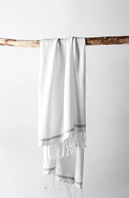 Coyuchi Mediterranean Organic Cotton Bath Essentials in Alpine White W/slate at Nordstrom