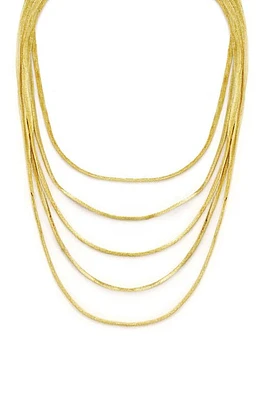 Panacea Layered Snake Chain Necklace in Gold at Nordstrom