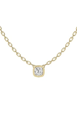 Jennifer Fisher 18K Gold Cushion Lab Created Diamond Pendant Necklace in D0.5Ct - 18K Yellow Gold at Nordstrom