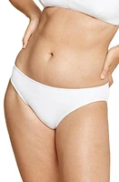 Andie Ribbed Bikini Bottoms White at Nordstrom,