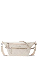 MZ Wallace Small Crosby Quilted Nylon Convertible Sling Bag in True Linen at Nordstrom