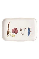 Juliska Forest Walk Love Ceramic Tray in Caf Au Lait at Nordstrom