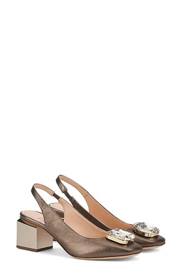 AGL Angie Crystal Slingback Pump Pebble at Nordstrom,