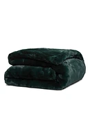 Apparis Shiloh Weighted Faux Fur Throw Blanket in Emerald Green at Nordstrom