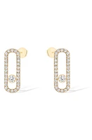 Messika Uno Diamond Pavé Stud Earrings in Gold at Nordstrom