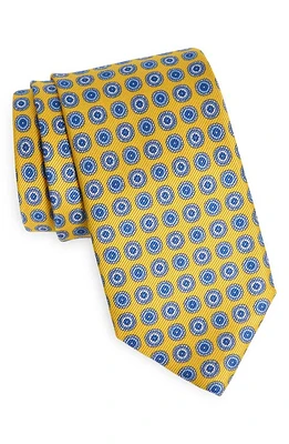 David Donahue Neat Silk Tie in Sun at Nordstrom