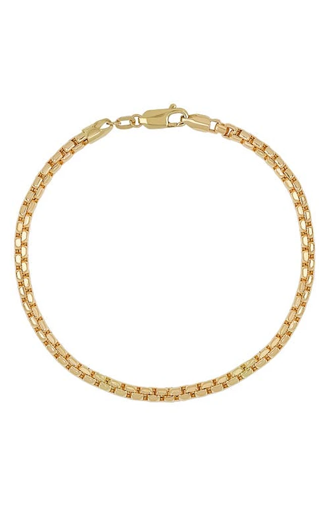 Bony Levy Men's 14K Gold Box Chain Bracelet in 14K Yellow Gold at Nordstrom